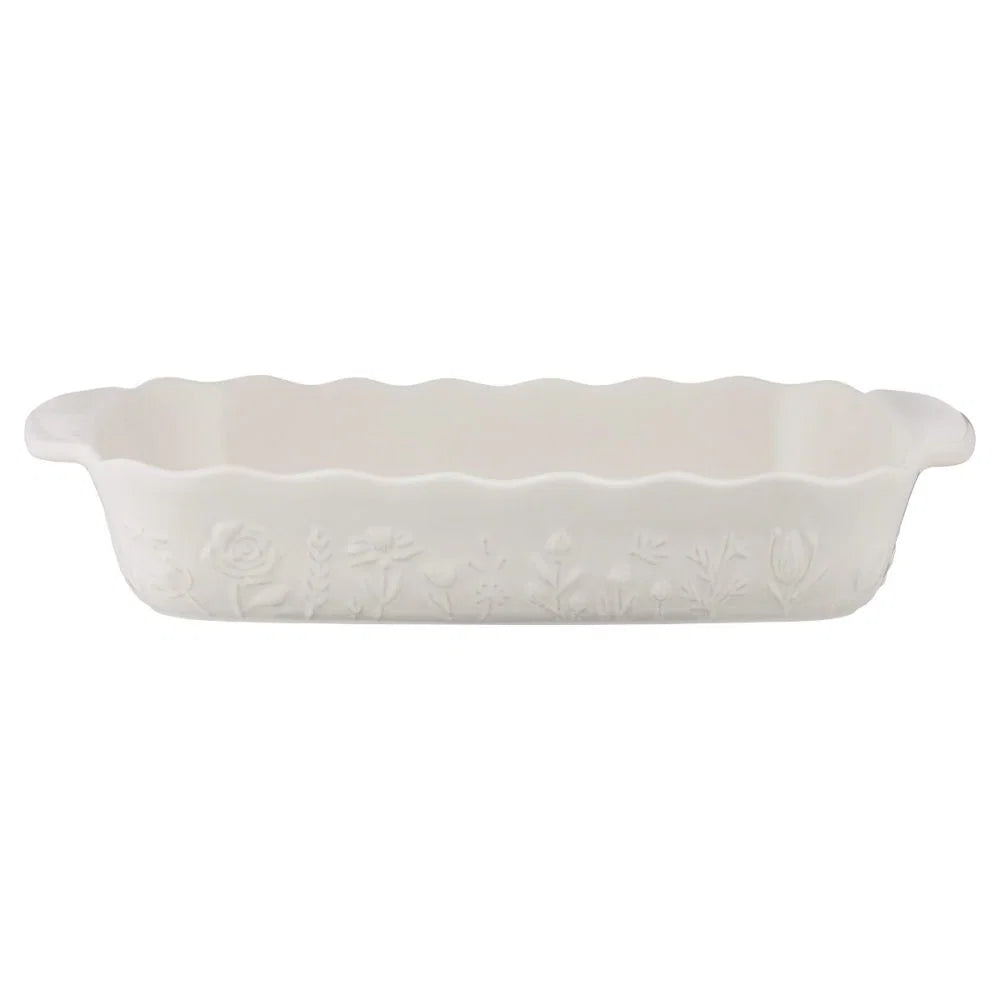 In The Meadow Cream Large Rectangle Dish
