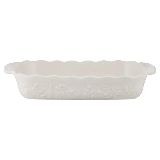 In The Meadow Cream Large Rectangle Dish