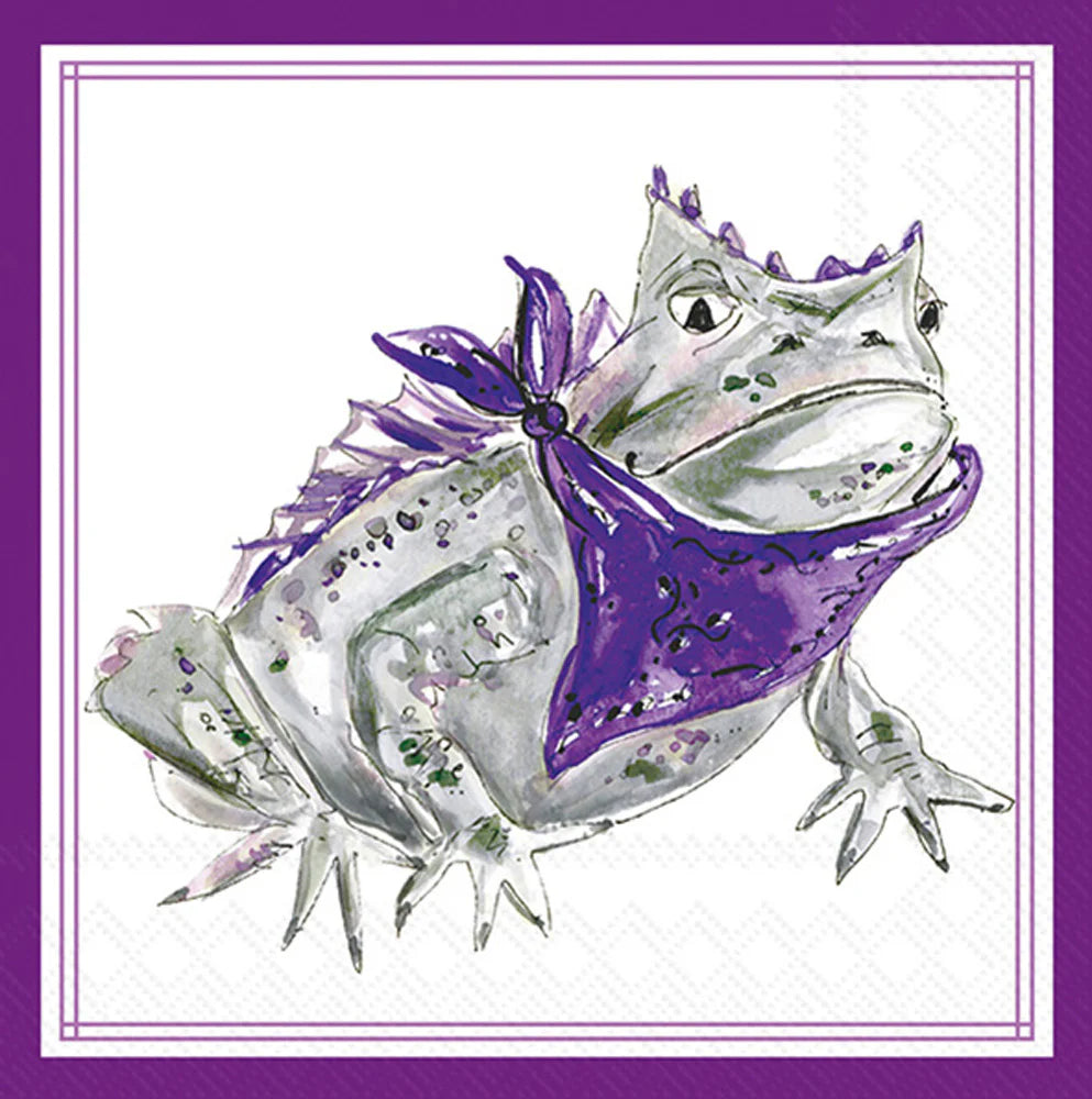 Purple Horned Frog Napkins