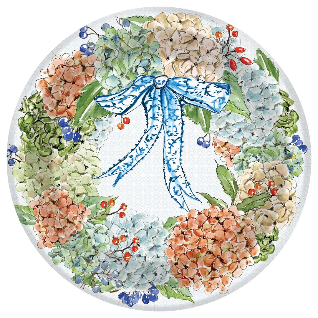 Fall Hydrangea Dessert Plates