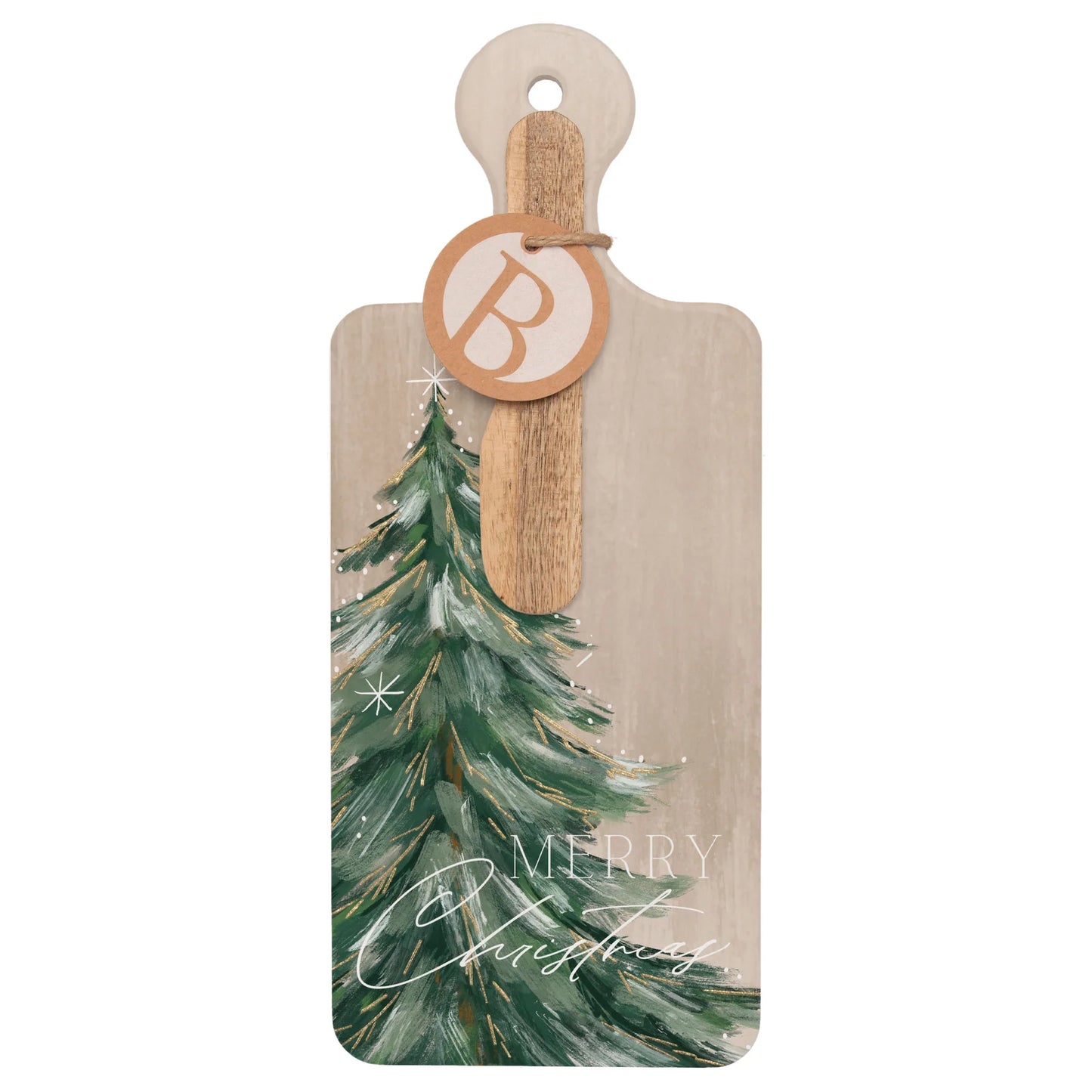 Gilded Painterly Tree Cuterie & Spreader Set