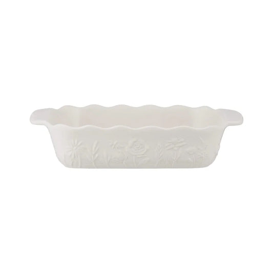 In the Meadow Cream Medium Rectangle Dish