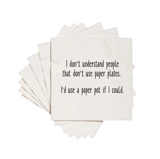 Paper Pot Cocktail Napkins