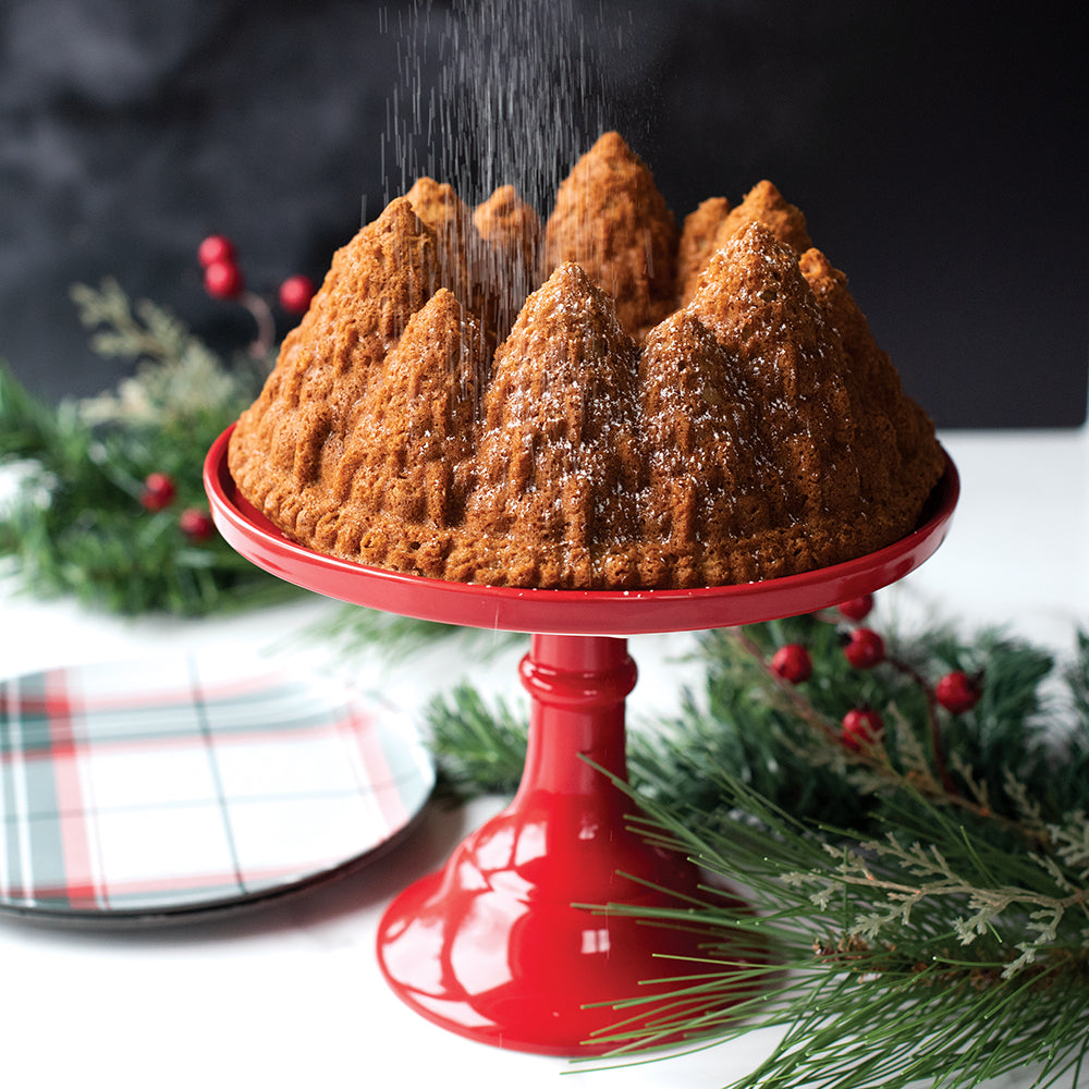 Holiday Silver Pine Forest Bundt Pan