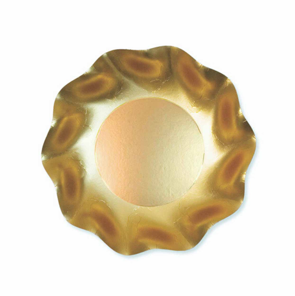 Wavy Satin Gold Plates