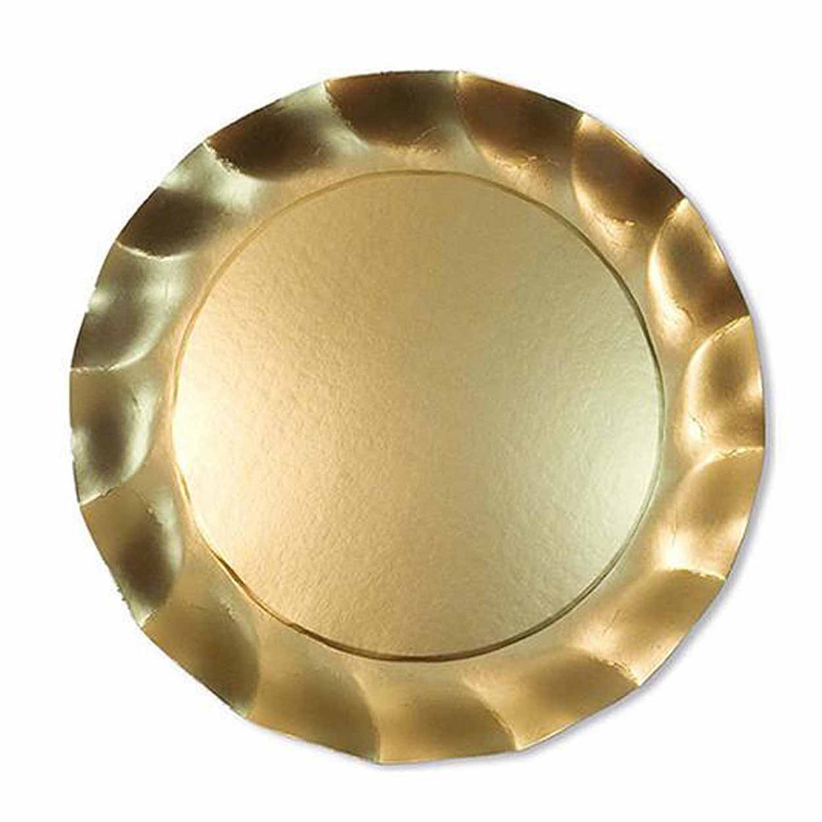 Wavy Satin Gold Plates