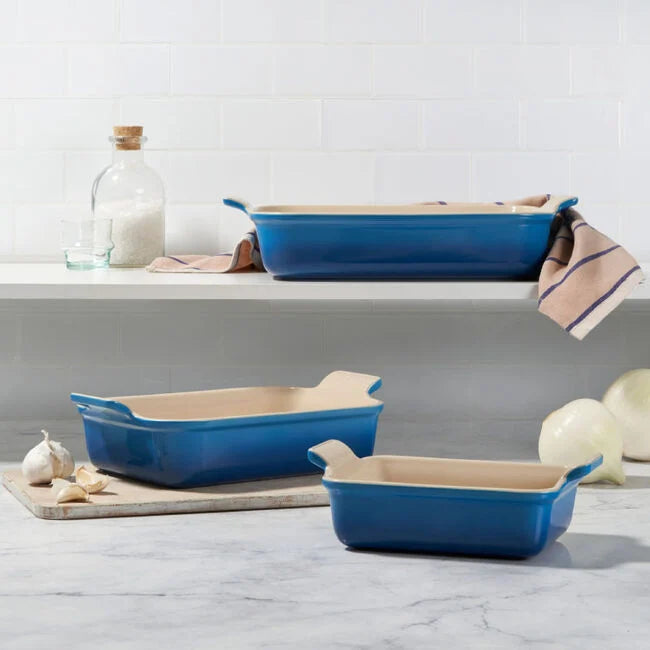 Le Creuset 3 Piece Rectangular Baking Dish Set