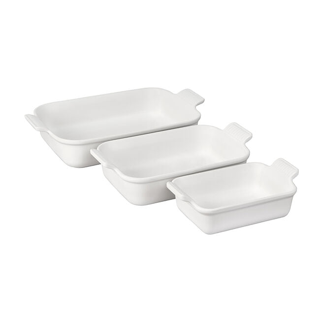 Le Creuset 3 Piece Rectangular Baking Dish Set