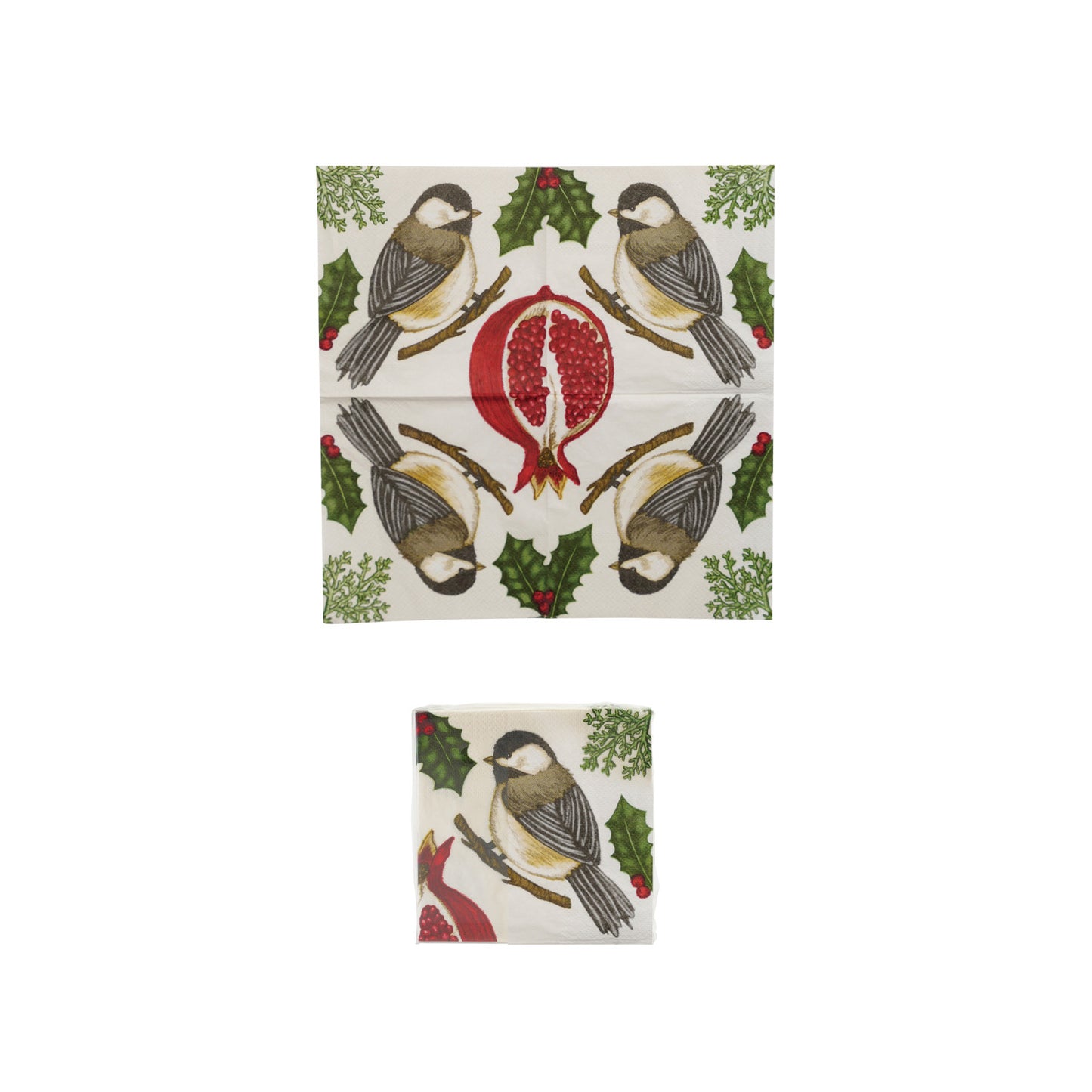 Cocktail Napkins With Bird on Branch - 50 Napkins