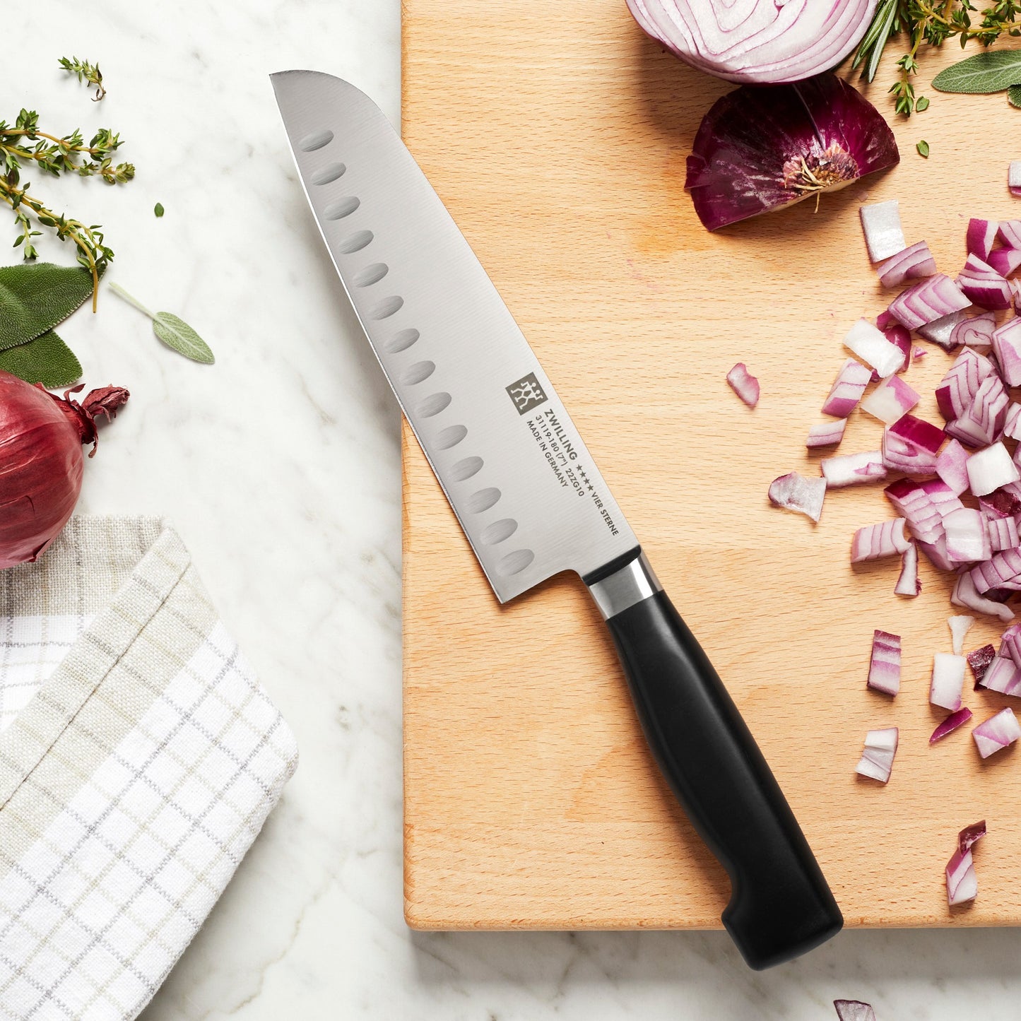 Zwilling 4 Star Santoku Knife
